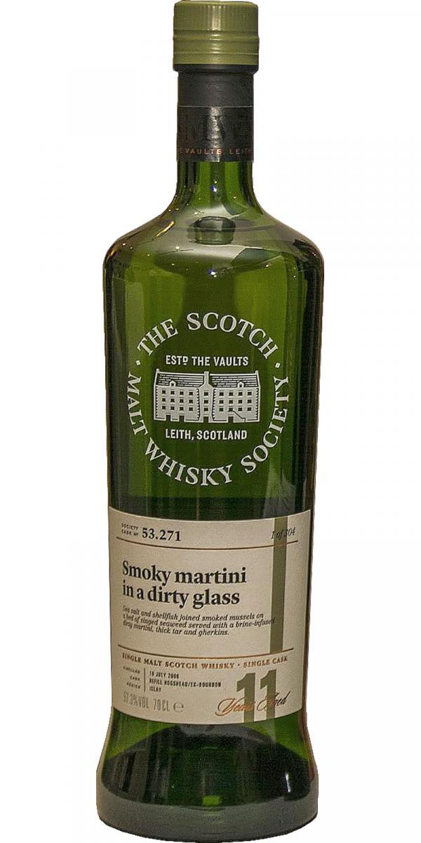 Caol Ila 2006 SMWS 53.271 Smoky martini in a dirty glass