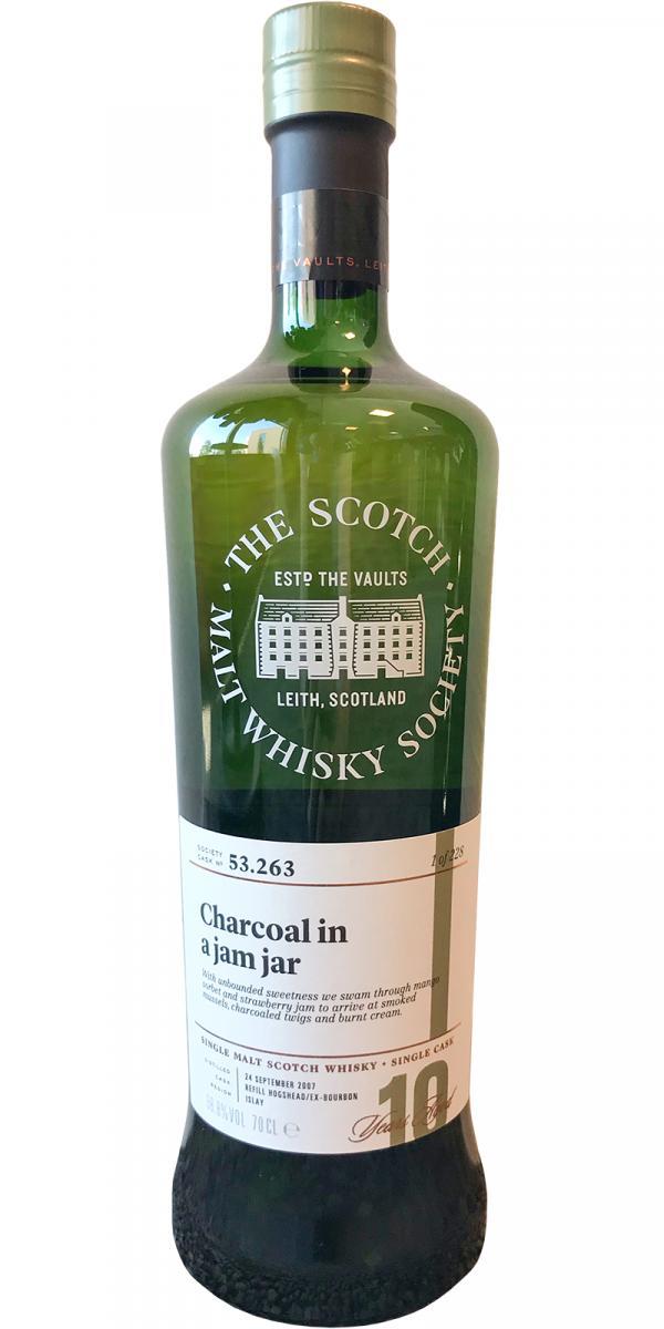 Caol Ila 2007 SMWS 53.263 Charcoal in a jam jar