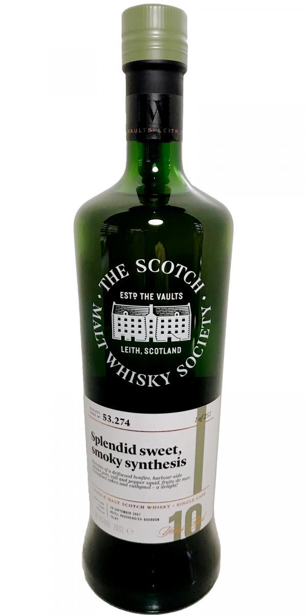 Caol Ila 2007 SMWS 53.274 Splendid sweet, smoky synthesis