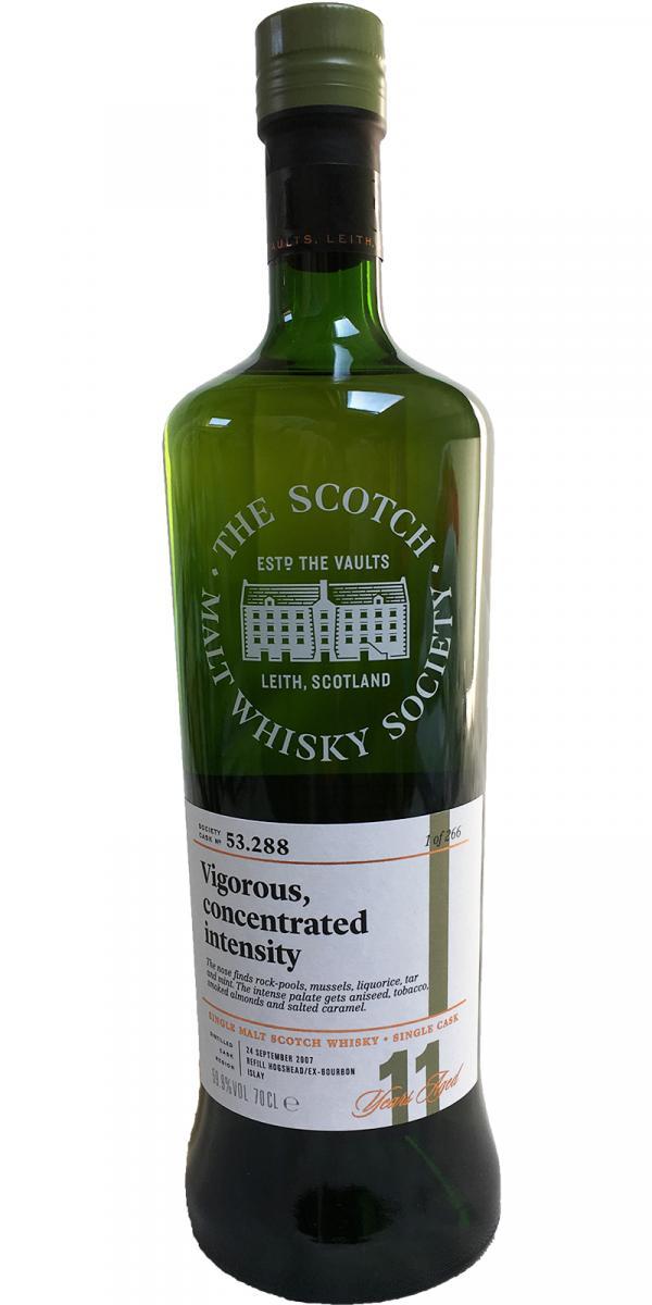 Caol Ila 2007 SMWS 53.288 Vigorous, concentrated intensity