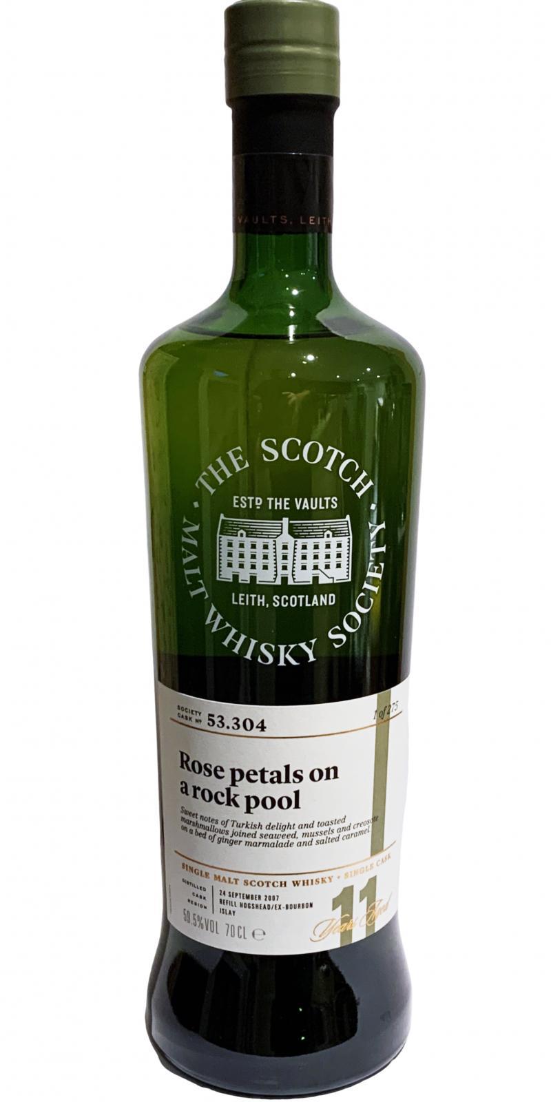 Caol Ila 2007 SMWS 53.304 Rose petals on a rock pool