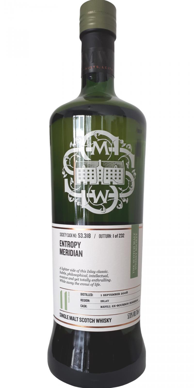 Caol Ila 2008 SMWS 53.318 Entropy meridian