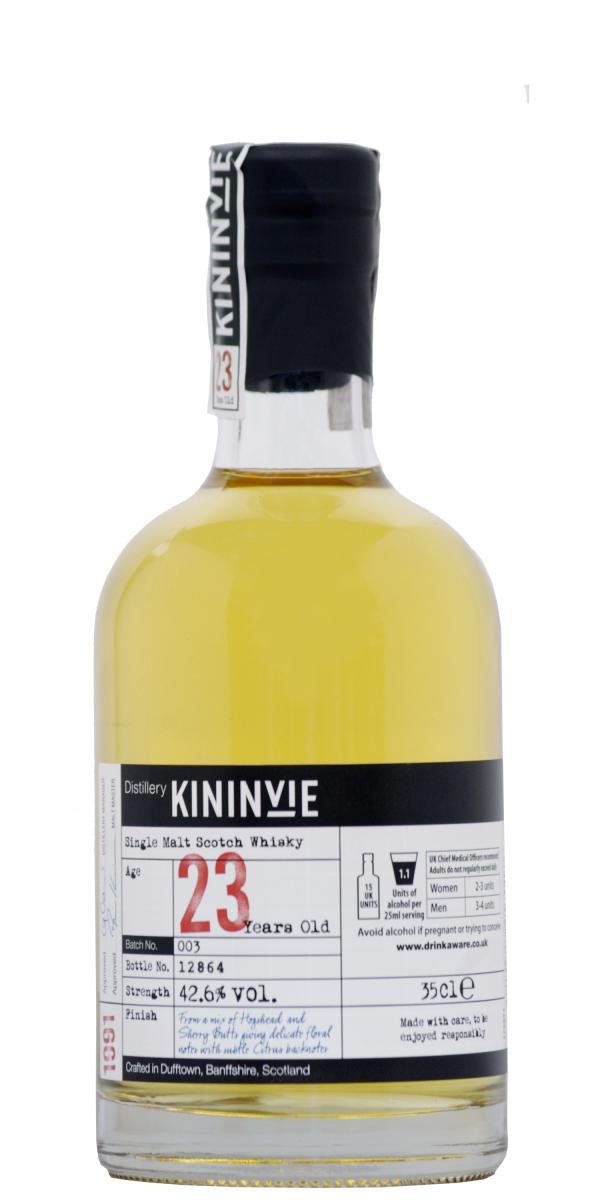 Kininvie 1991  Batch No. 003