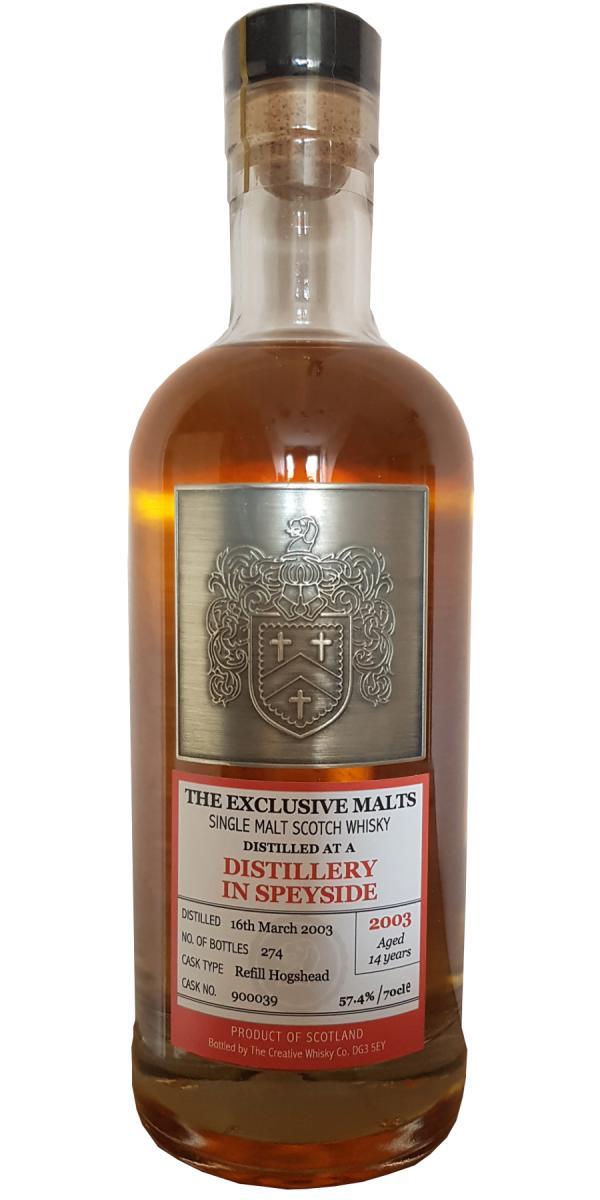 A Distillery in Speyside 2003 CWC  The Exclusive Malts