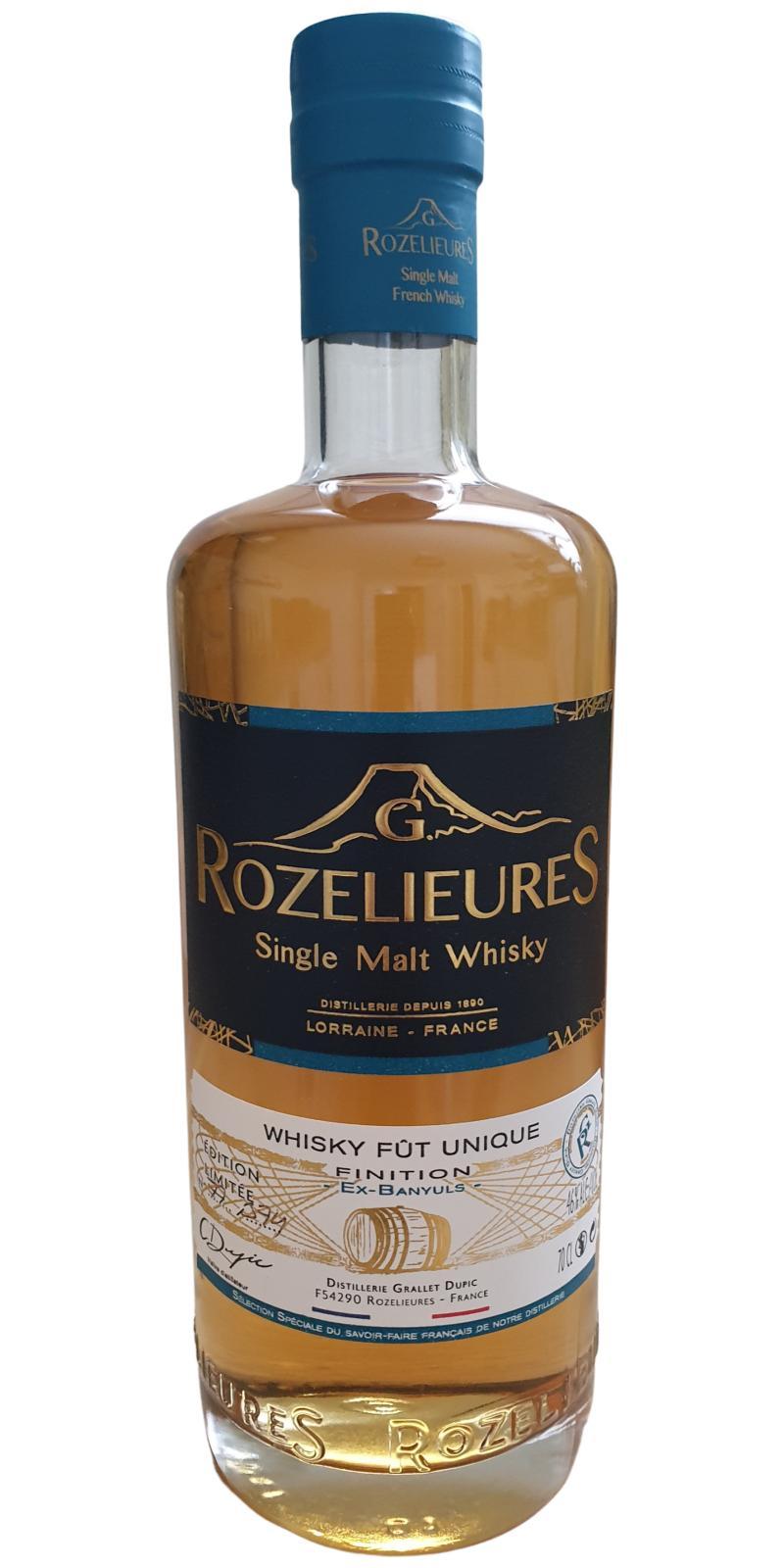 G. Rozelieures Ex-Banyuls fût unique collection