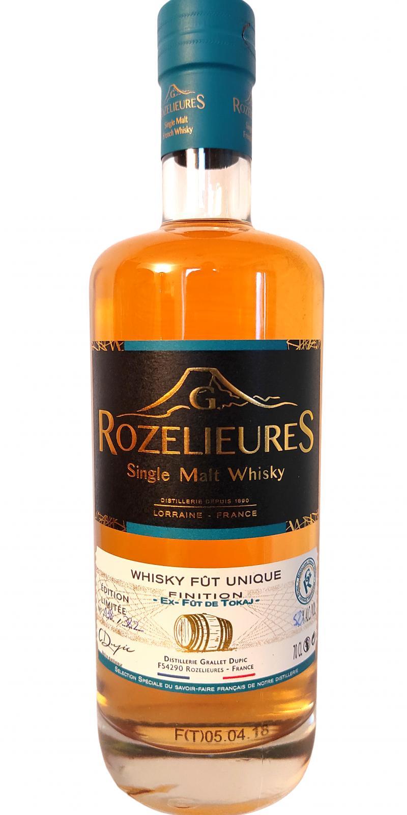 G. Rozelieures Whisky fût unique