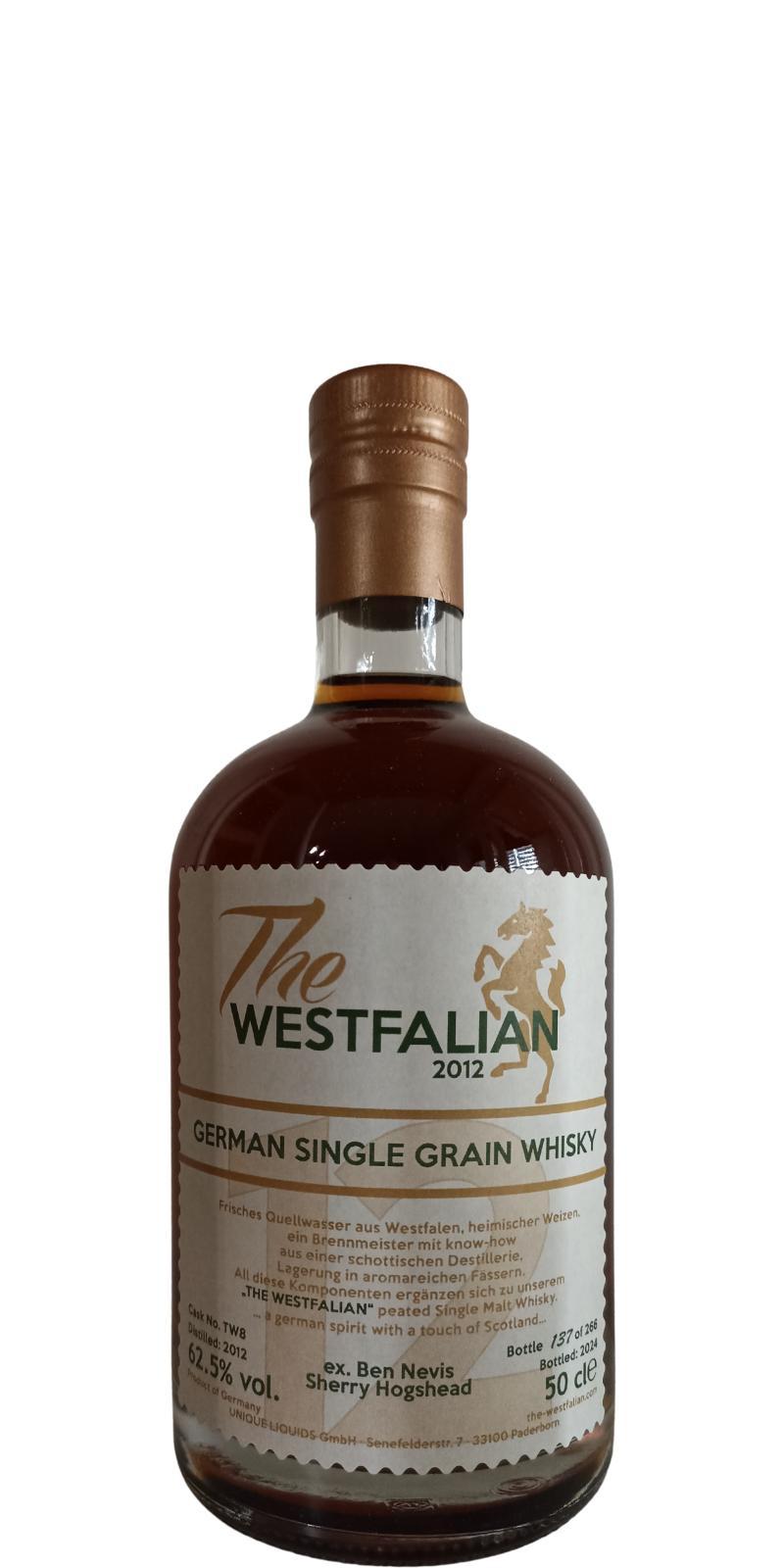 The Westfalian 2012  German Single Grain Whisky