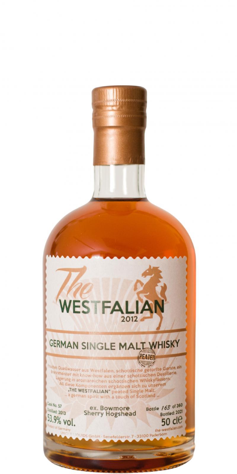 The Westfalian 2013 Peated  German Single Malt Whisky
