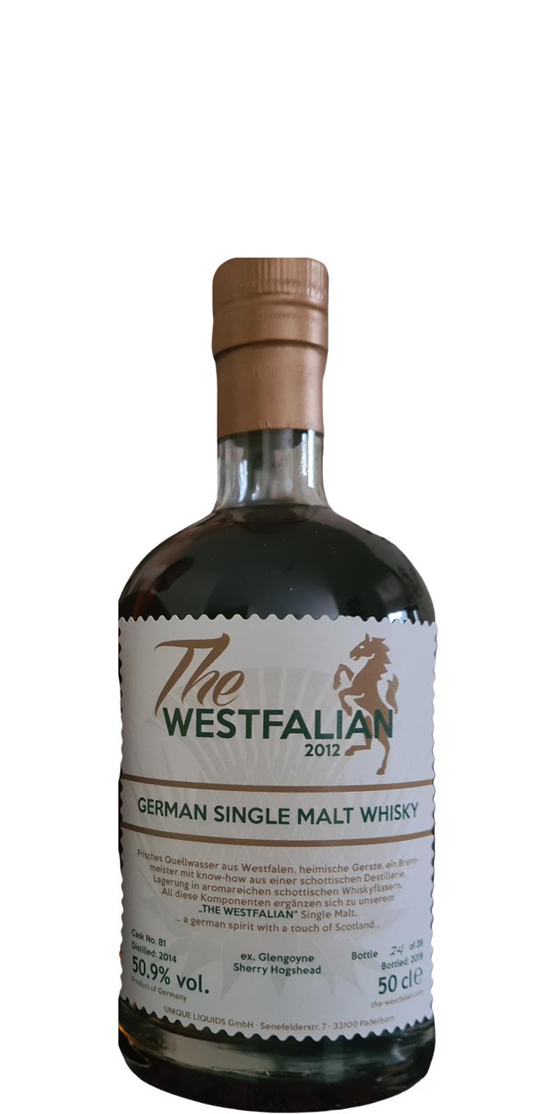 The Westfalian 2014  German Single Malt Whisky