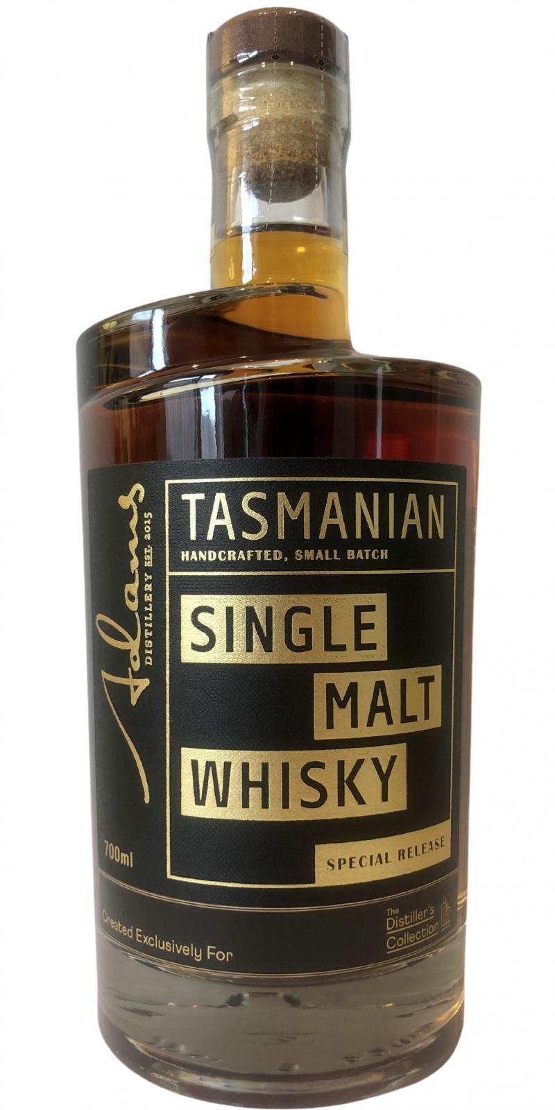 Adams Tasmania Single Malt Whisky Special Release - Port