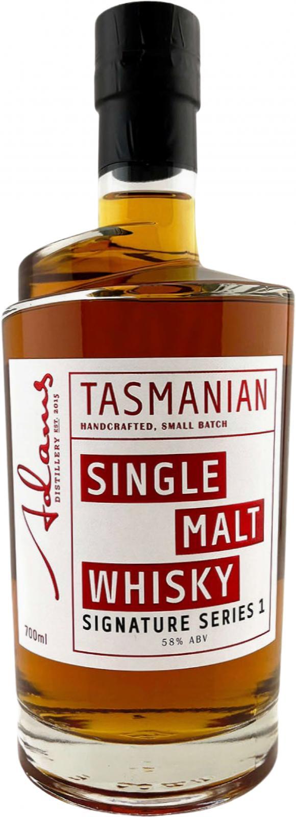 Adams Tasmanian Single Malt Whisky Signature Series 1