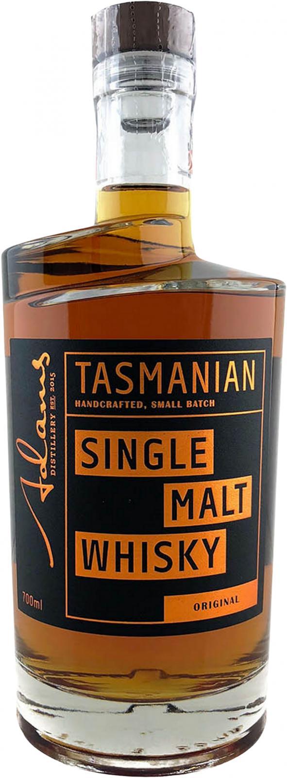 Adams Tasmanian Single Malt Whisky - Original American Oak