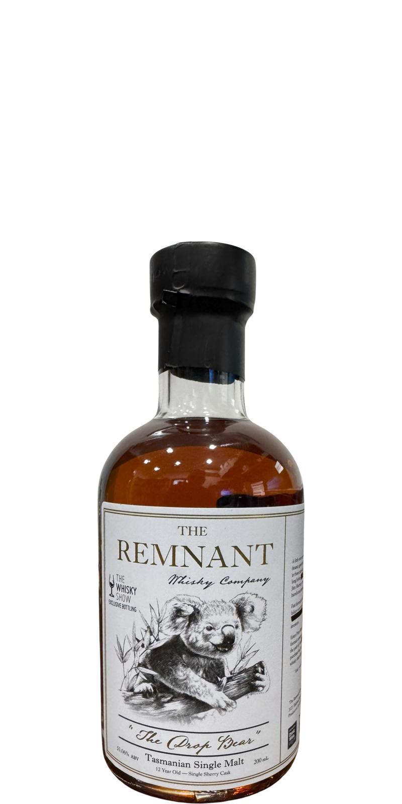 The Remnant 12-year-old  The Whisky Show Exclusive Handfill