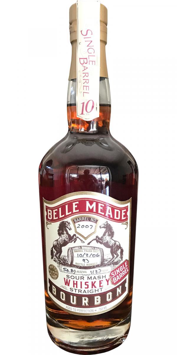 Belle Meade Bourbon 2006  Single Barrel