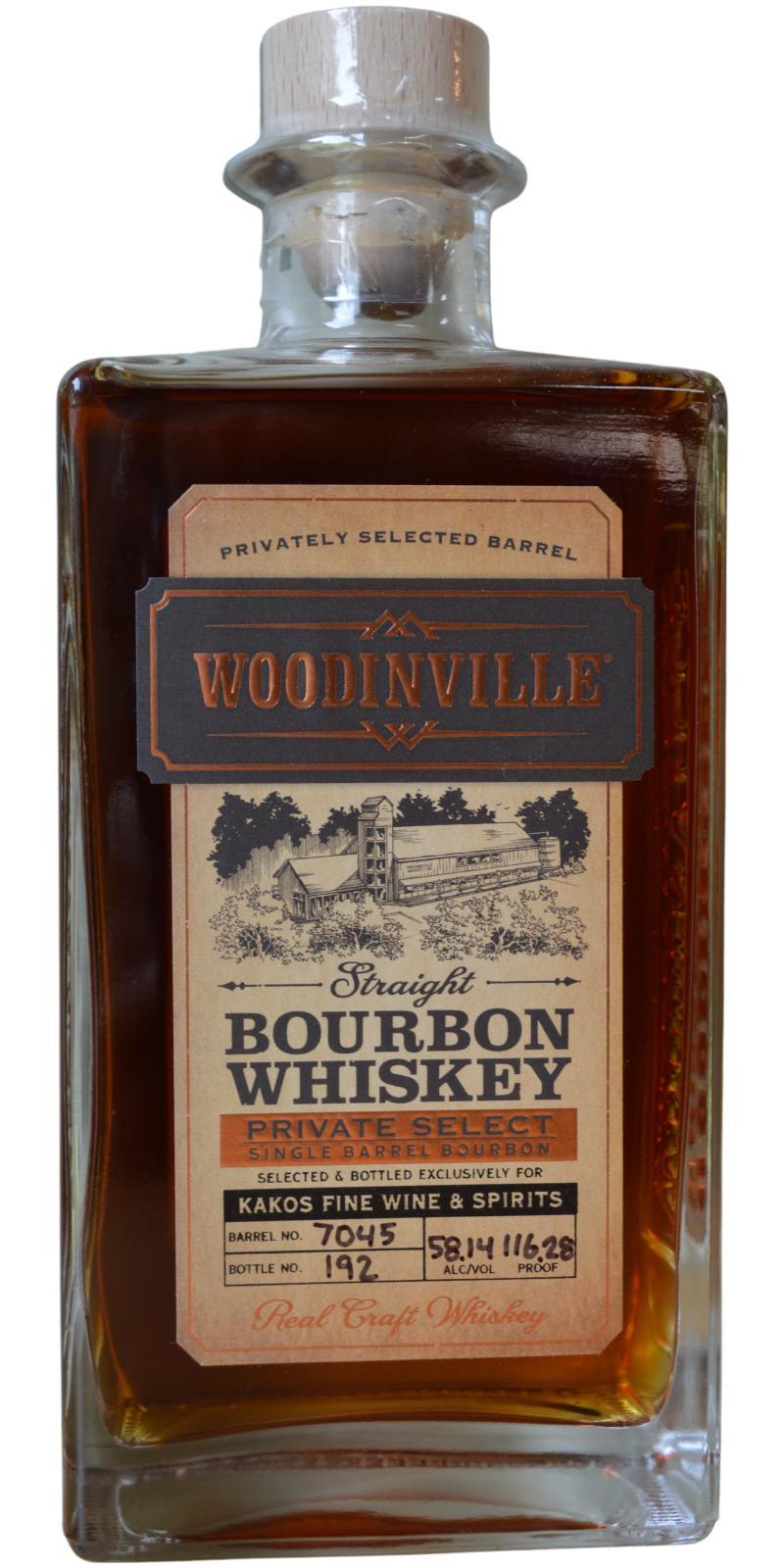 Woodinville Single Barrel Bourbon  Private Select