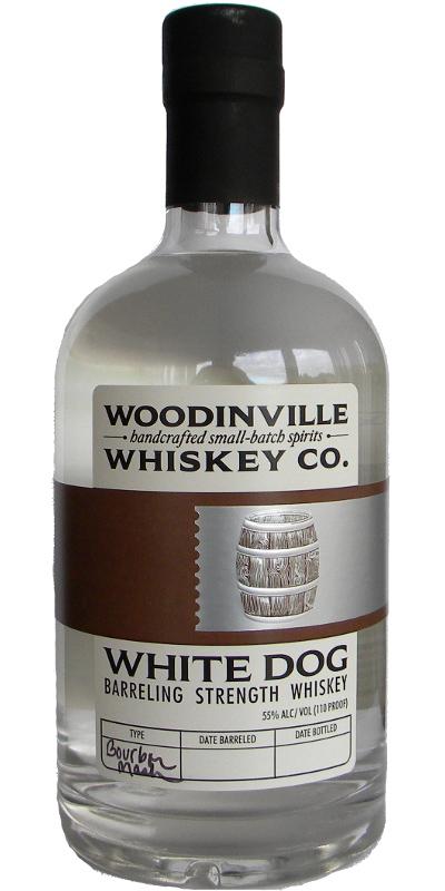 Woodinville White Dog Whiskey 110 proof