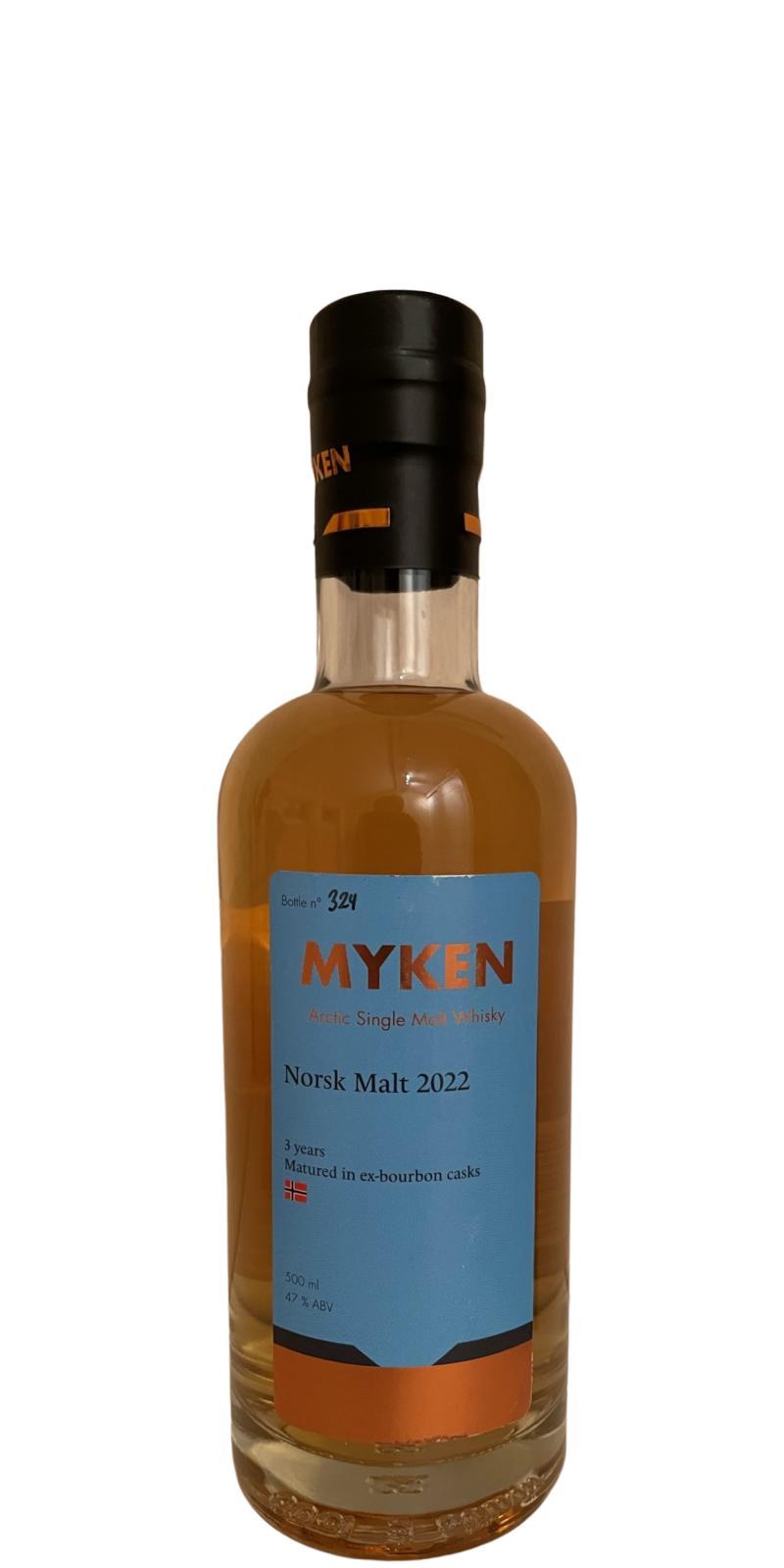 Myken Norsk Malt 2022 Arctic Single Malt Whisky