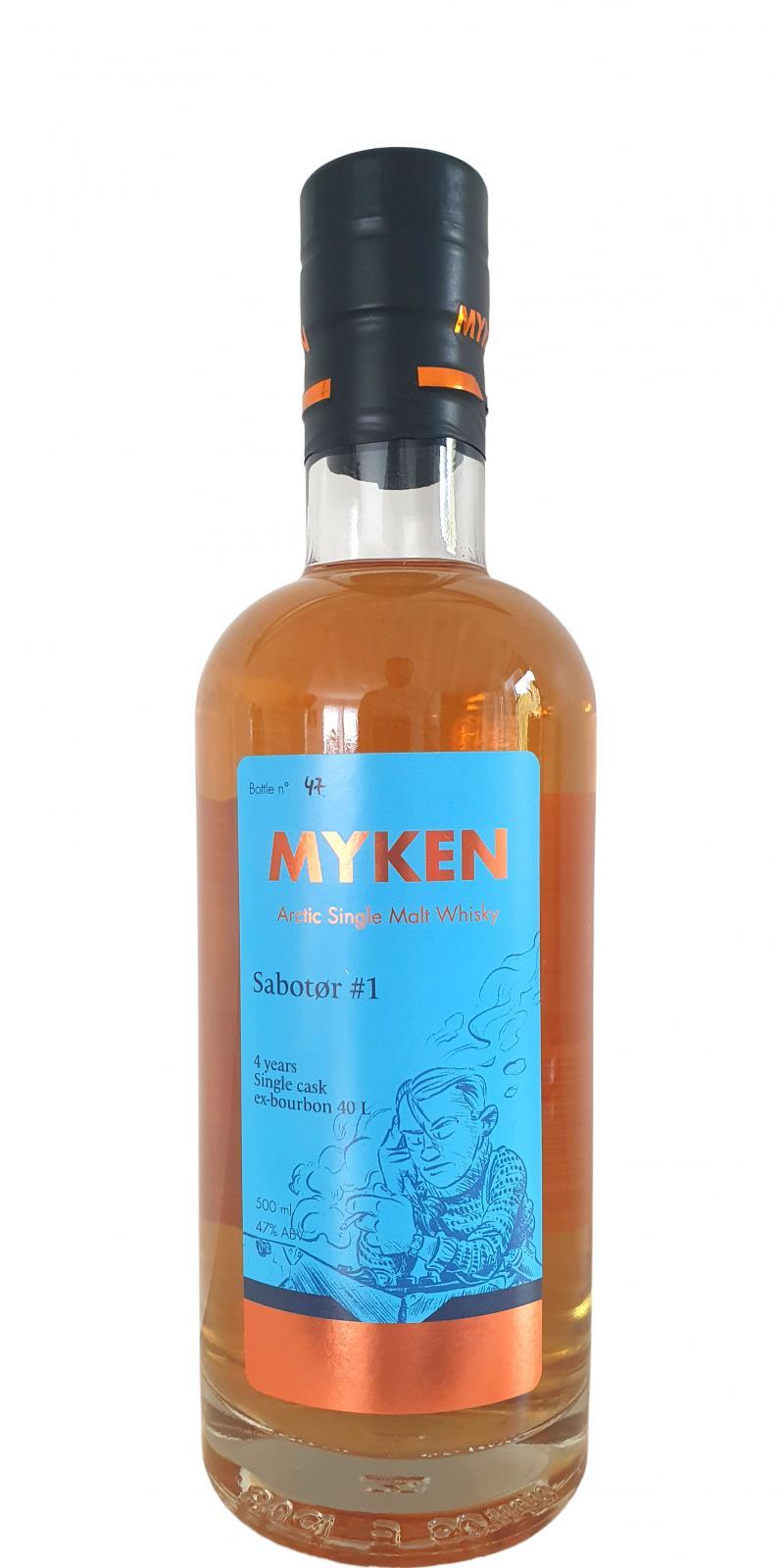 Myken Sabotør #1 Arctic Single Malt Whisky
