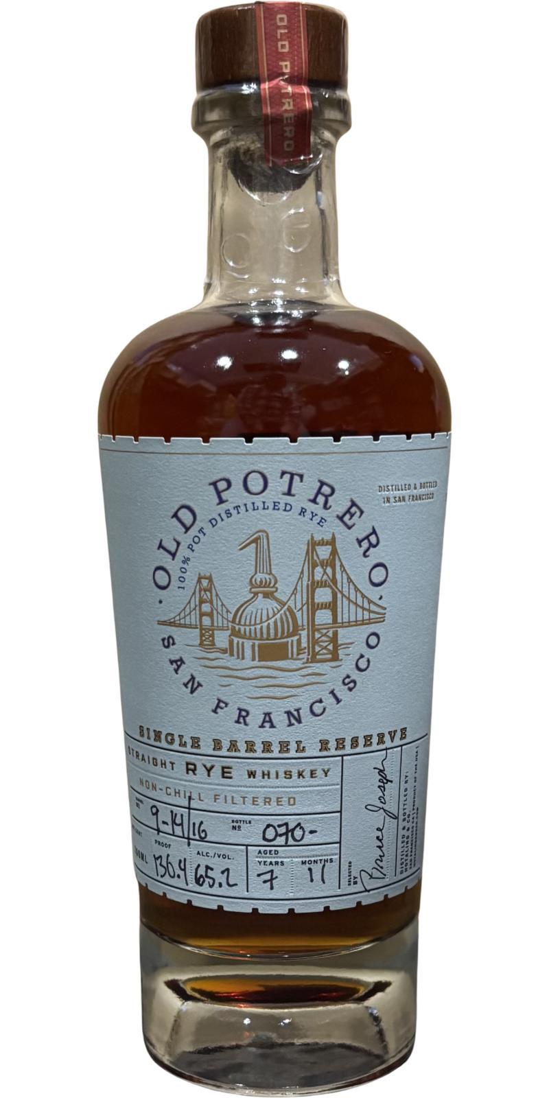 Old Potrero 07-year-old Straight Rye Whiskey