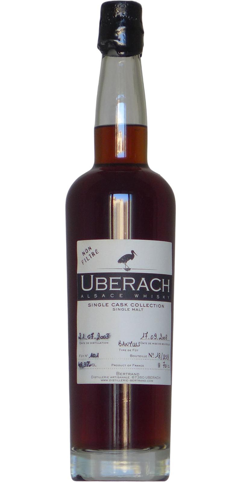 Uberach 2003  Alsace Whisky - Single Cask