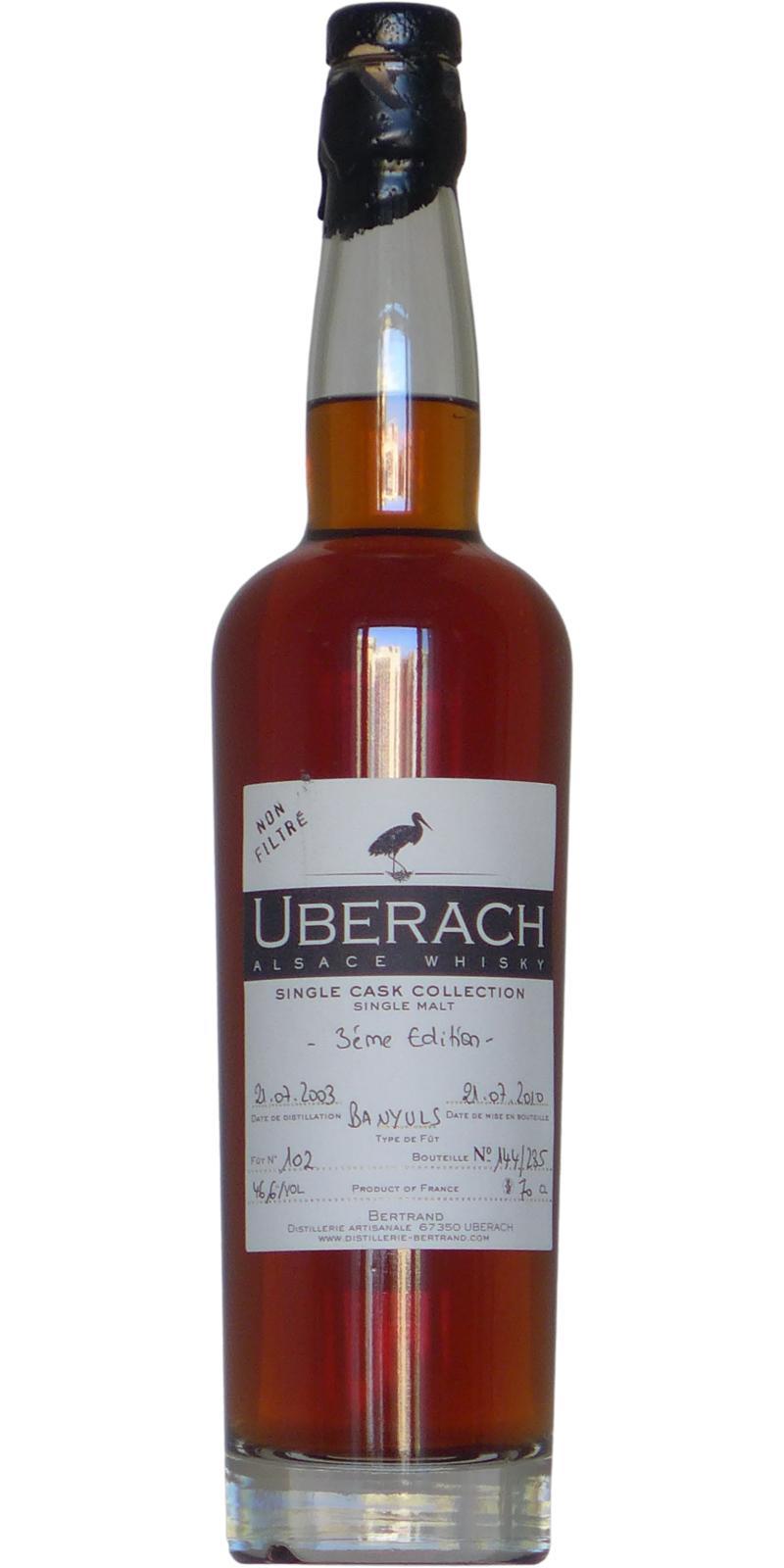 Uberach 2003  Alsace Whisky - Single Cask