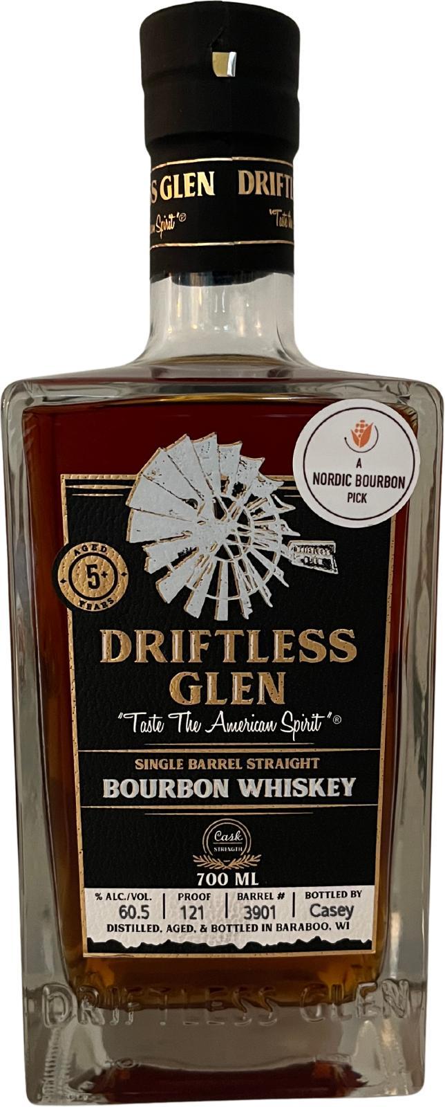 Driftless Glen 05-year-old  Single Barrel Bourbon -  Cask Strength