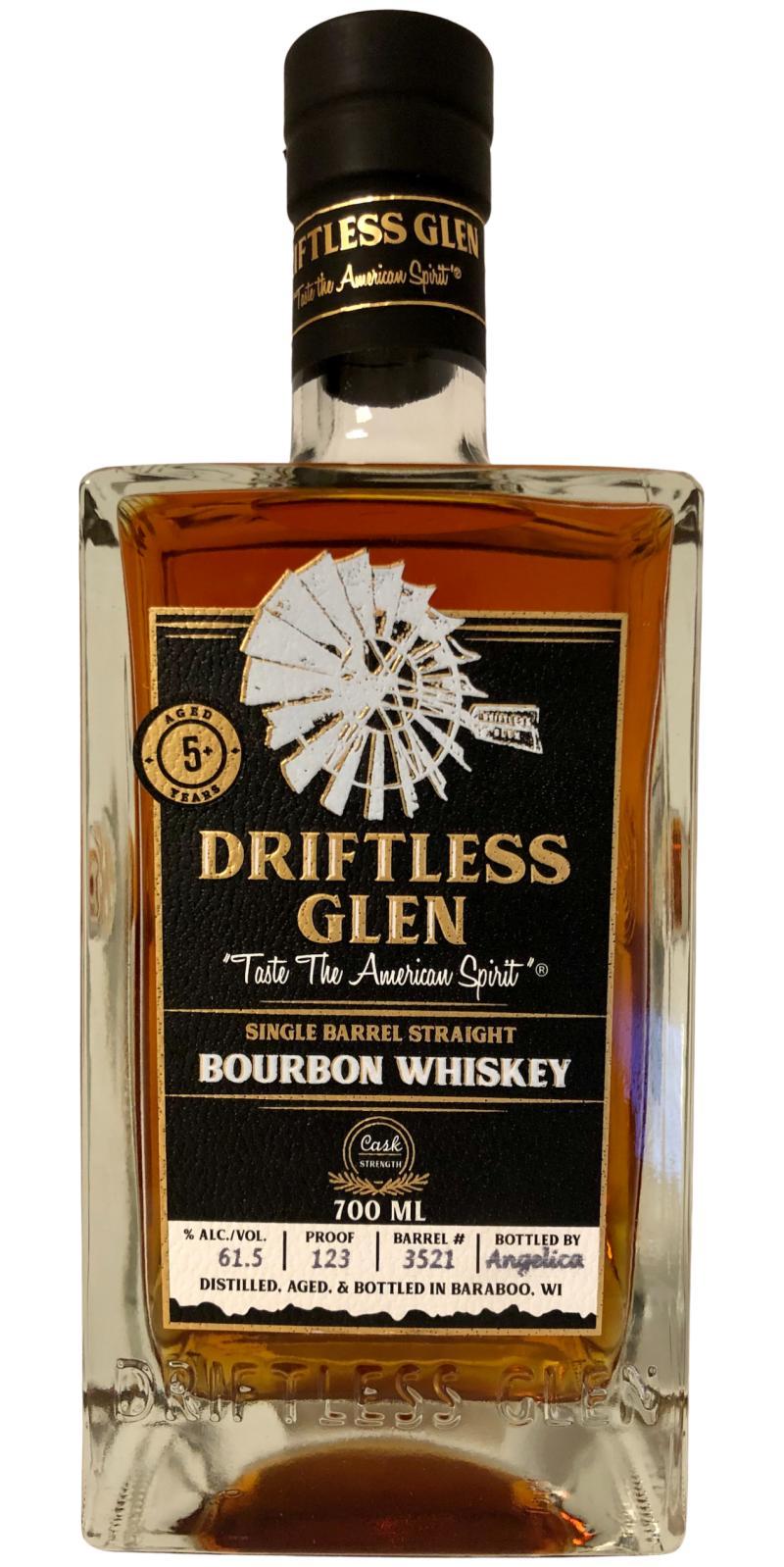 Driftless Glen 05-year-old  Single Barrel Straight Bourbon Whiskey