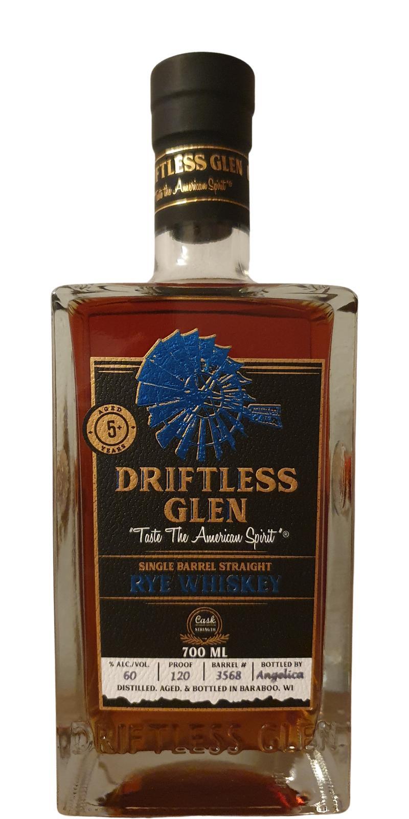 Driftless Glen 05-year-old  Single Barrel Straight Rye Whiskey