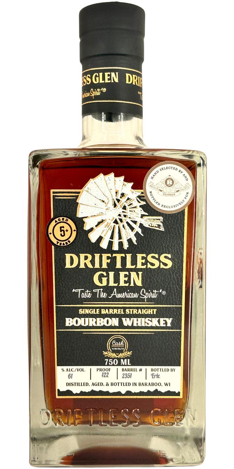 Driftless Glen 05-year-old  Single Barrel Straight Bourbon Whiskey