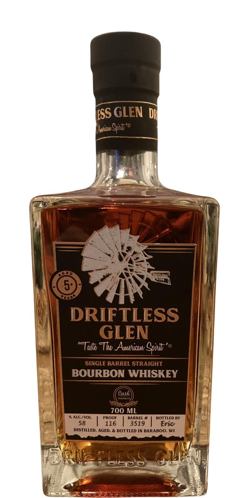 Driftless Glen 05-year-old  Single Barrel Straight Bourbon Whiskey