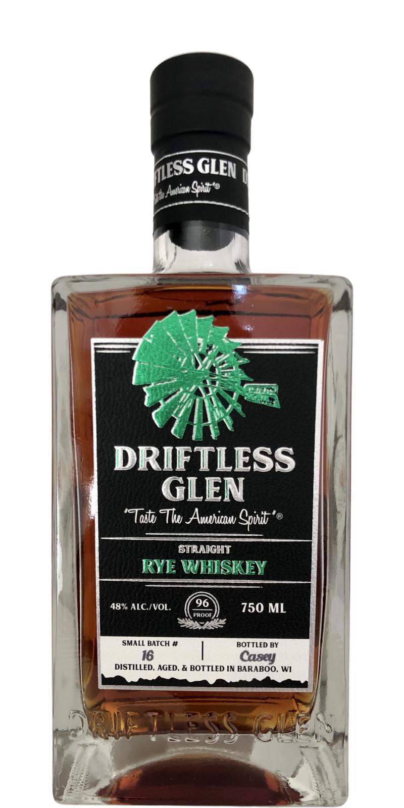 Driftless Glen Small Batch Rye