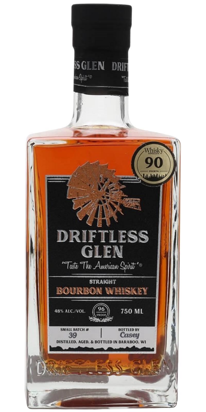Driftless Glen Straight Bourbon Whiskey