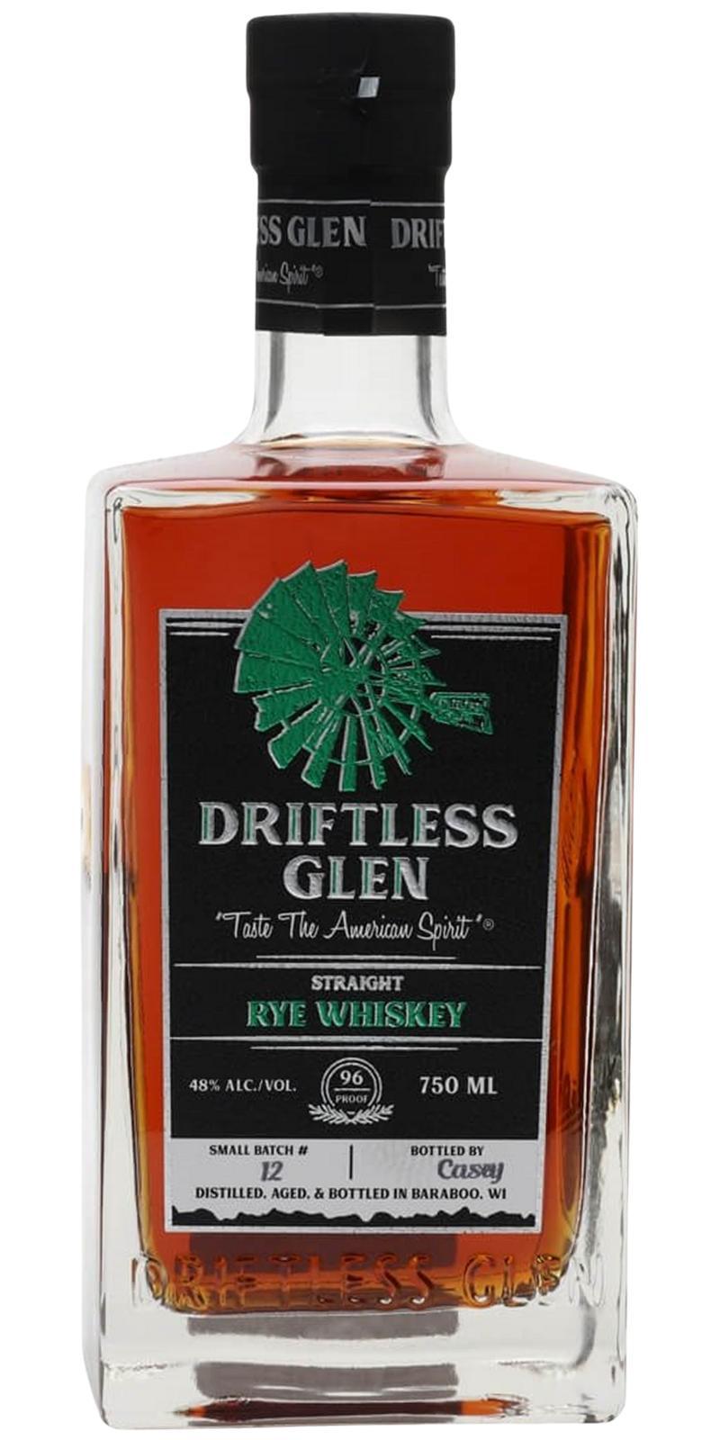 Driftless Glen Straight Rye Whiskey
