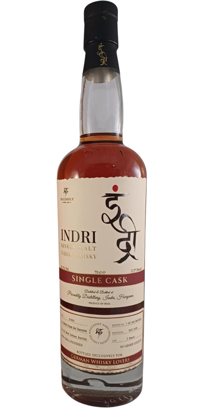 Indri 2018  Single Cask
