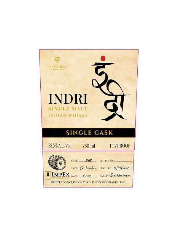 Indri 2020  Single Cask
