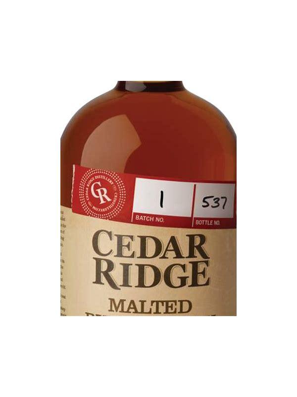 Cedar Ridge Malted Rye Whiskey