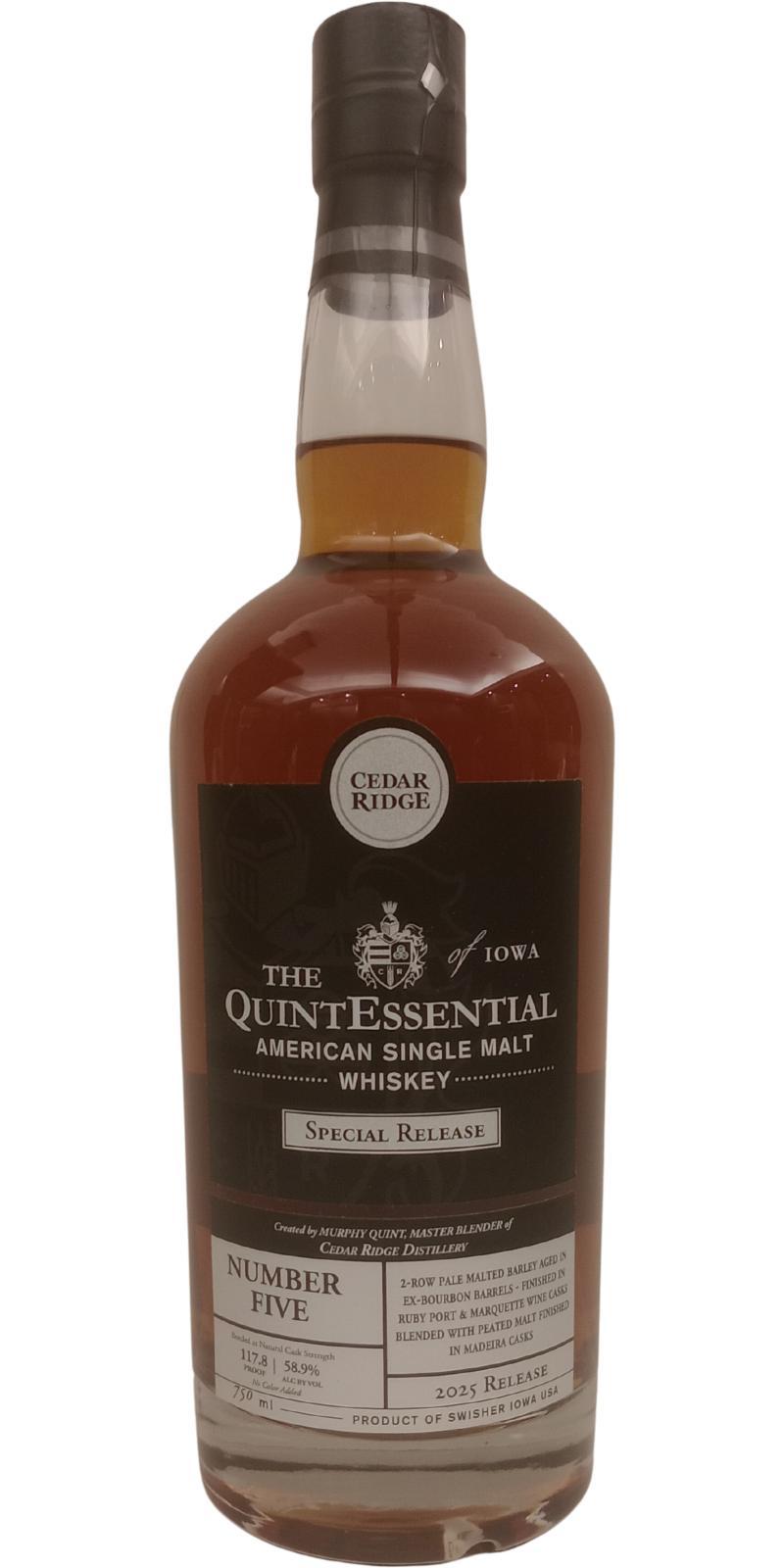 Cedar Ridge Number Five The QuintEssential Special Release