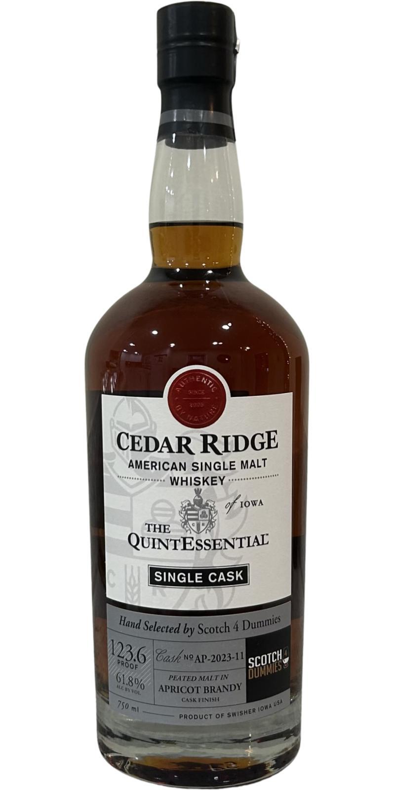 Cedar Ridge The QuintEssential Single Cask