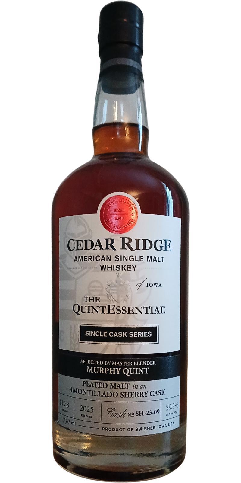 Cedar Ridge The QuintEssential Single cask