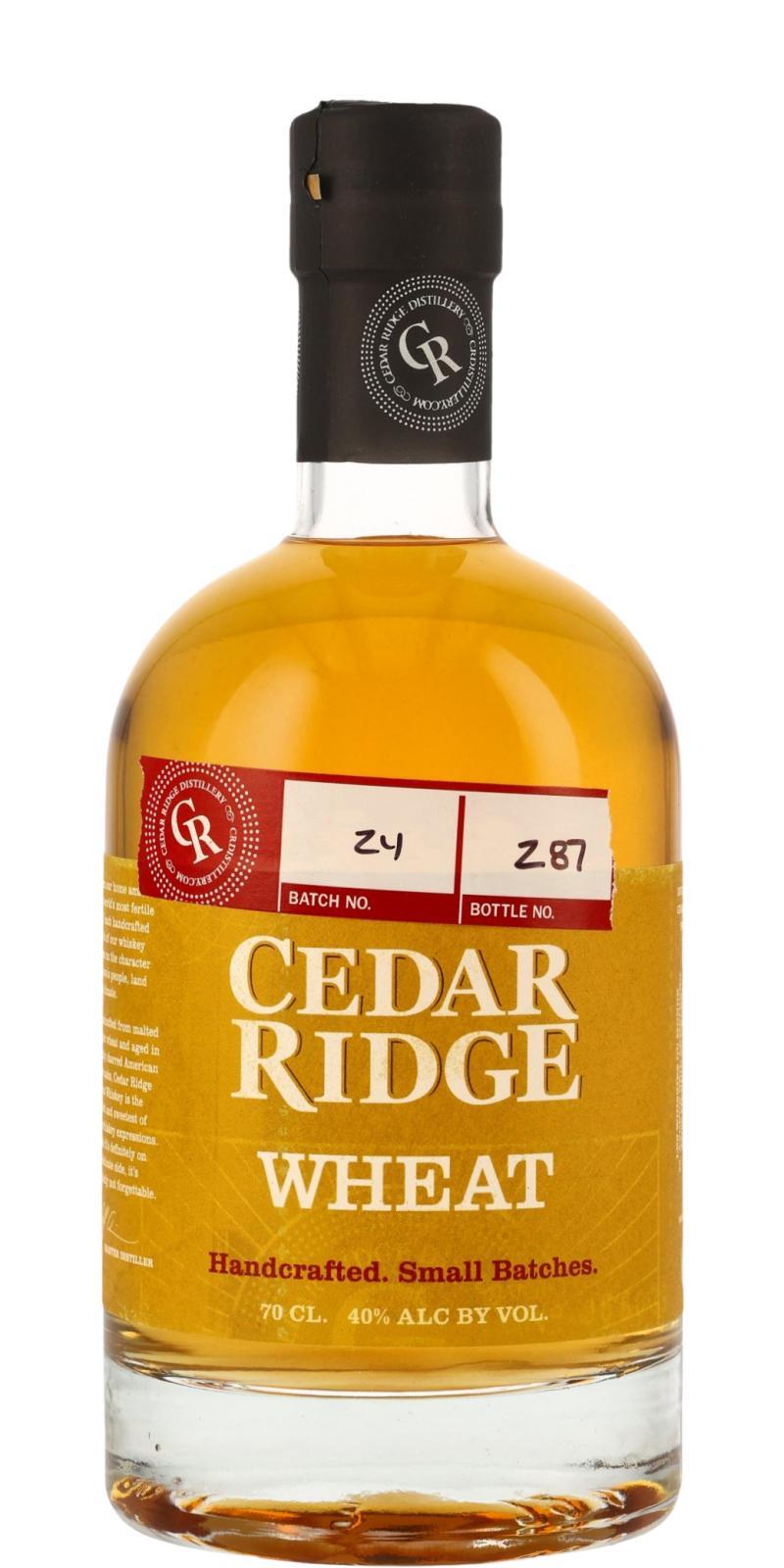 Cedar Ridge Wheat Whiskey