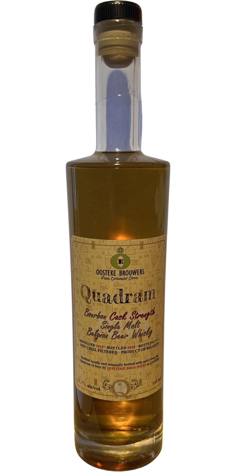 Quadram 2015 OoB  Bourbon Cask Single Malt Belgian Beer Whisky