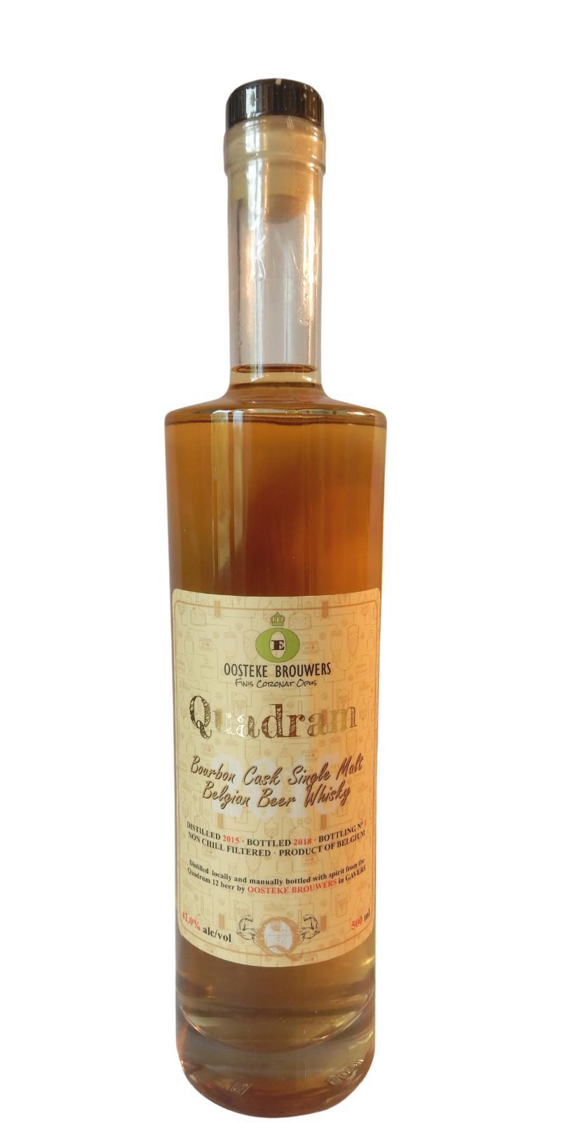 Quadram 2015 OoB  Bourbon Cask Single Malt Belgian Beer Whisky
