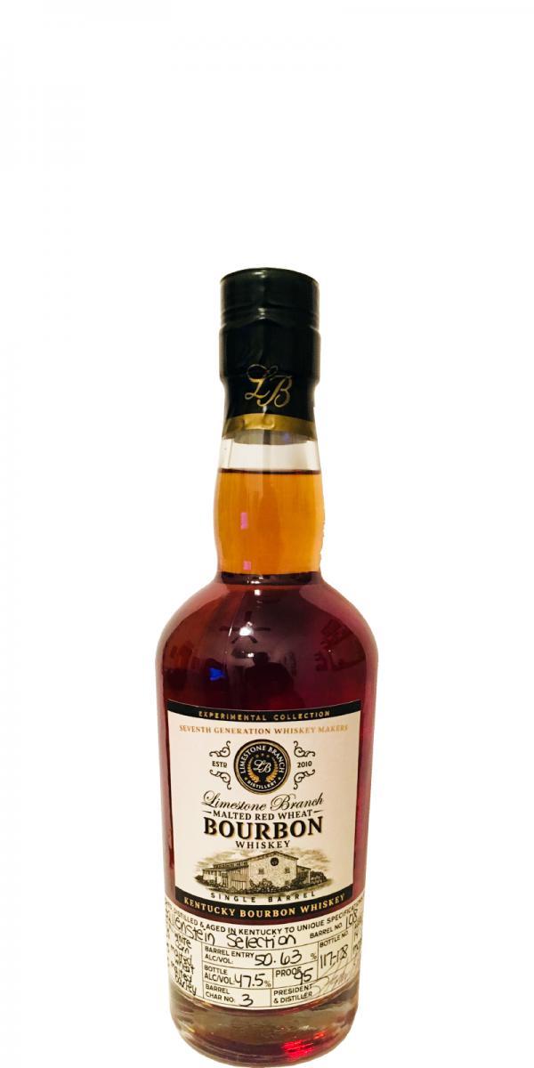 Limestone Branch Malted Red Wheat Bourbon Whiskey  Gallenstein Selection