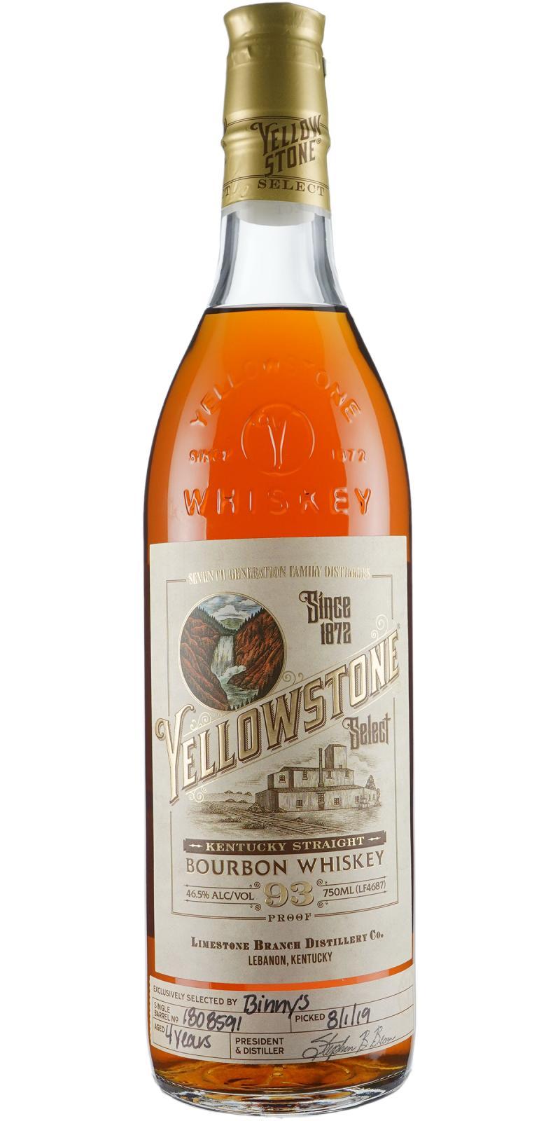 Yellowstone Select  Single Barrel