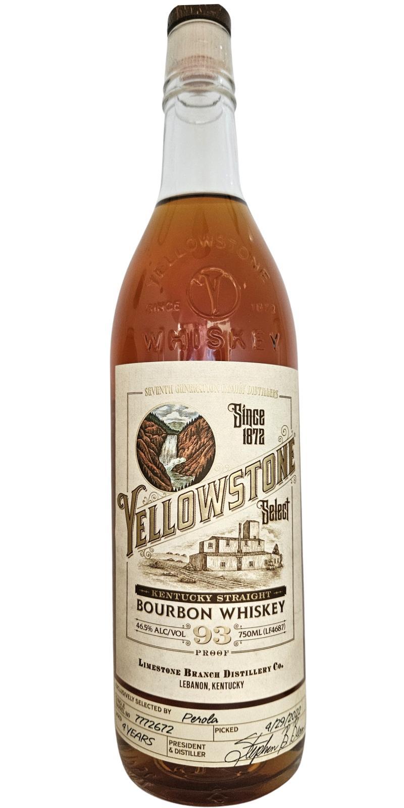 Yellowstone Select  Single Barrel