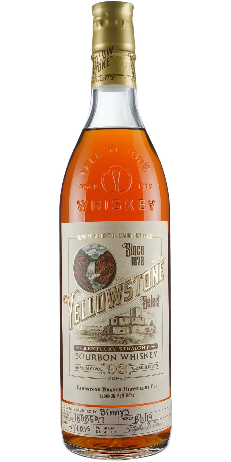 Yellowstone Select  Single Barrel