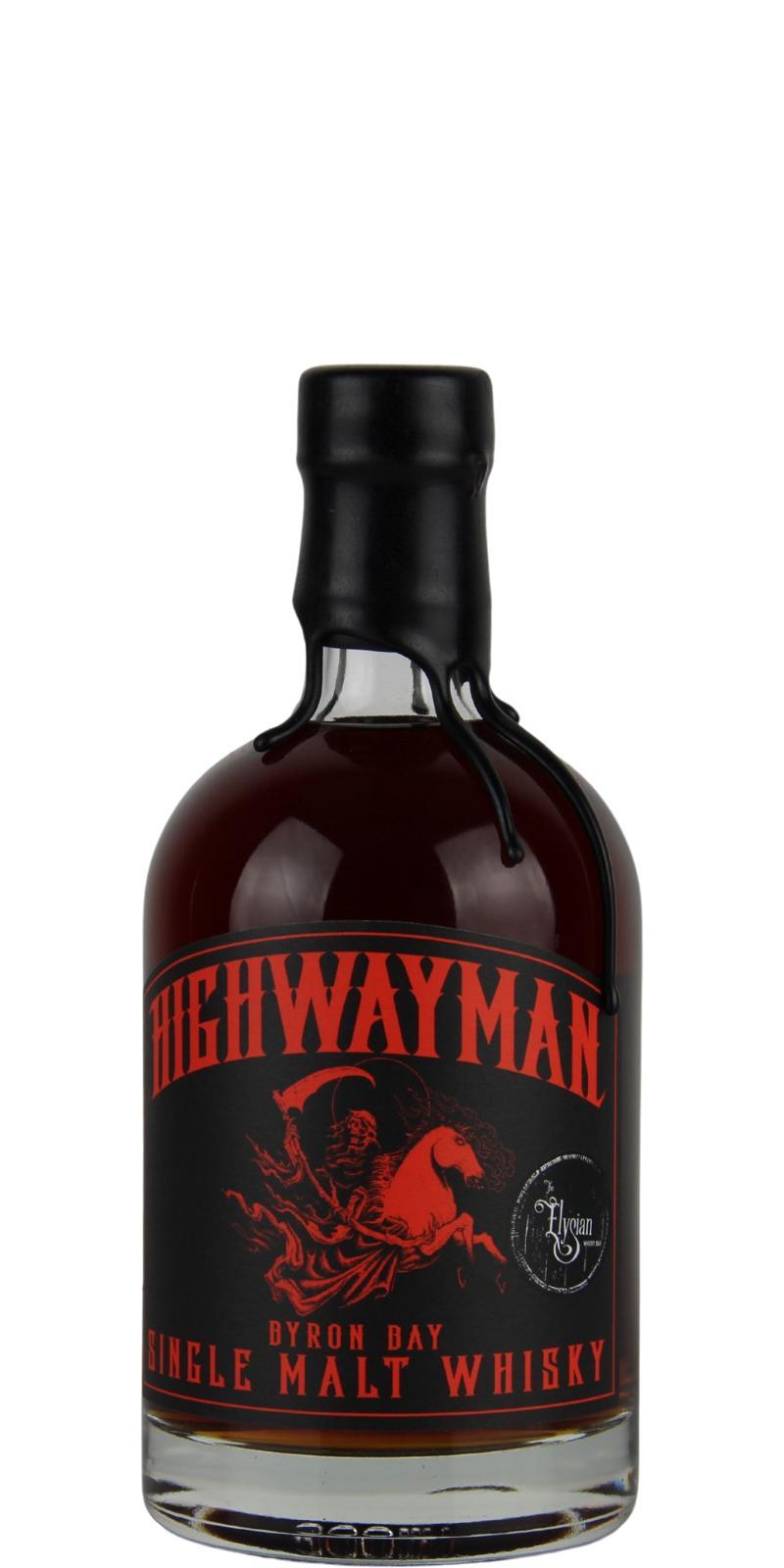 Highwayman Single Malt Whisky 6th Anniversary Elysian Whisky Bar