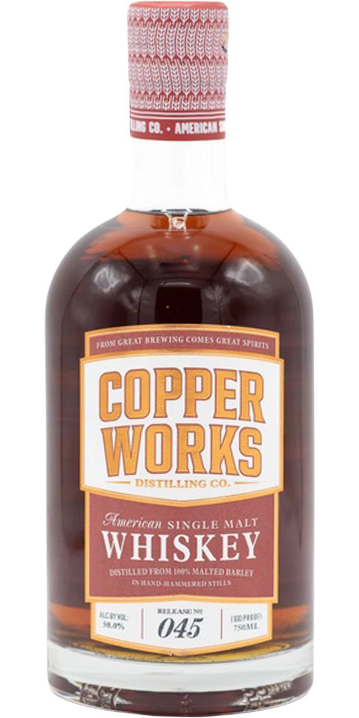 Copperworks American Single Malt Whiskey  Release No. 045