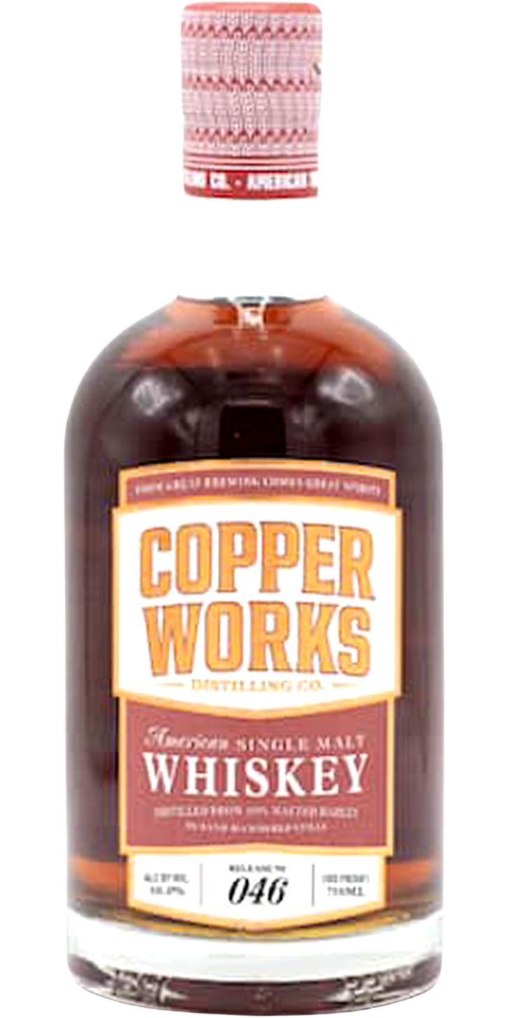 Copperworks American Single Malt Whiskey  Release No. 046