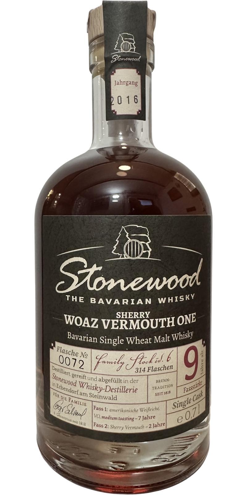 Stonewood 2016  Woaz Vermouth One - Family Stock Ed. 6